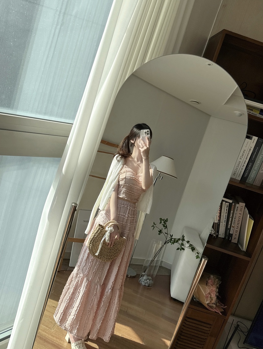 [신상💛롱ver*/숏ver*]동남아 휴양지 캡내장 프릴 나시 투피스 세트 상세 이미지 27
