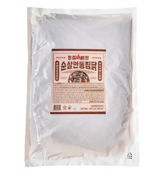 청춘불판 순살 안동 찜닭 밀키트 간장 소스 간편식 양념 소스 캠핑 혼술 안주 맛집 900g - 상세 이미지 5