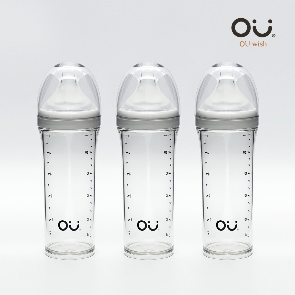 오유위시 PA 젖병(젖꼭지 포함) 150ml, 3개 - 메인 이미지