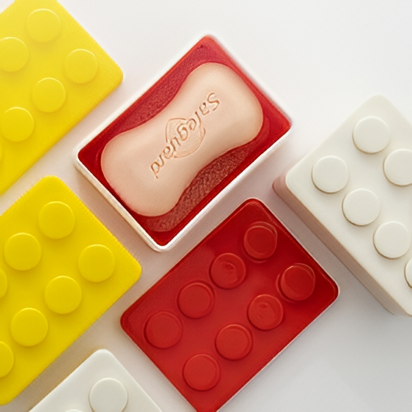 재밌는 레고브릭 칫쏠 비누 셋트 케이스 받침대 비누곽