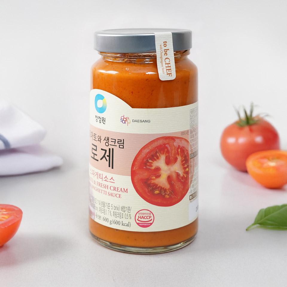 메가마트 대상 청정원 로제 스파게티소스 600g - 상세 이미지 2