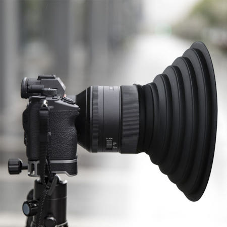 렌즈 스커트 70mm 어항 물결 유리 케이스 빛반사 제거