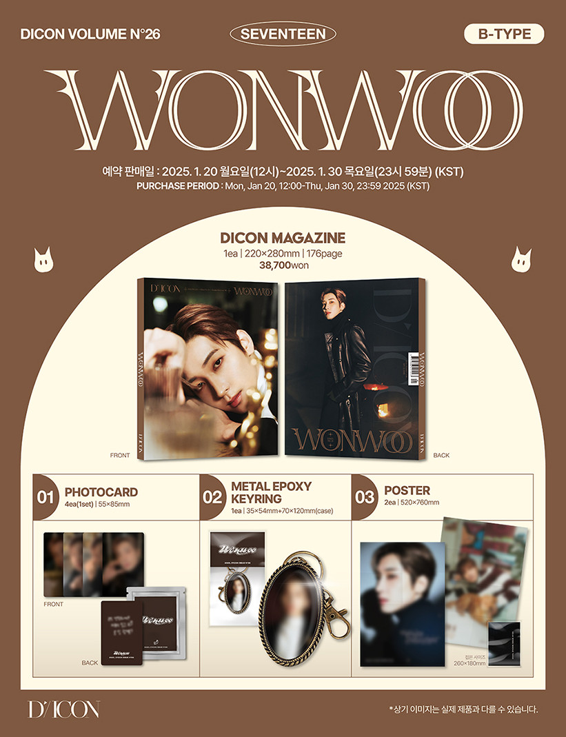 SEVENTEEN Wonu Weverse B Version — DIICON Volume N26