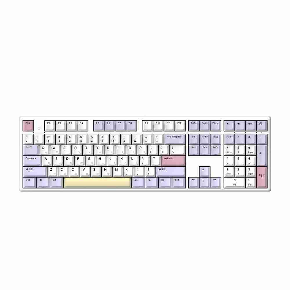 (Web Driver 업데이트) GK898B PRO 염료승화 EDITION 8K 무접점키보드 PURPLE HEART, 무접점(정전용량)