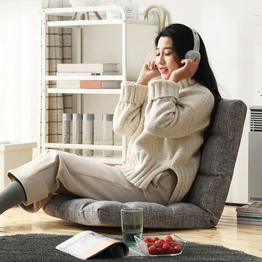 좌식의자 앉은뱅이 안증뱅이 척추 아플때 등받이 허리디스크 쿠션 접이식 1인용 - 상세 이미지 4