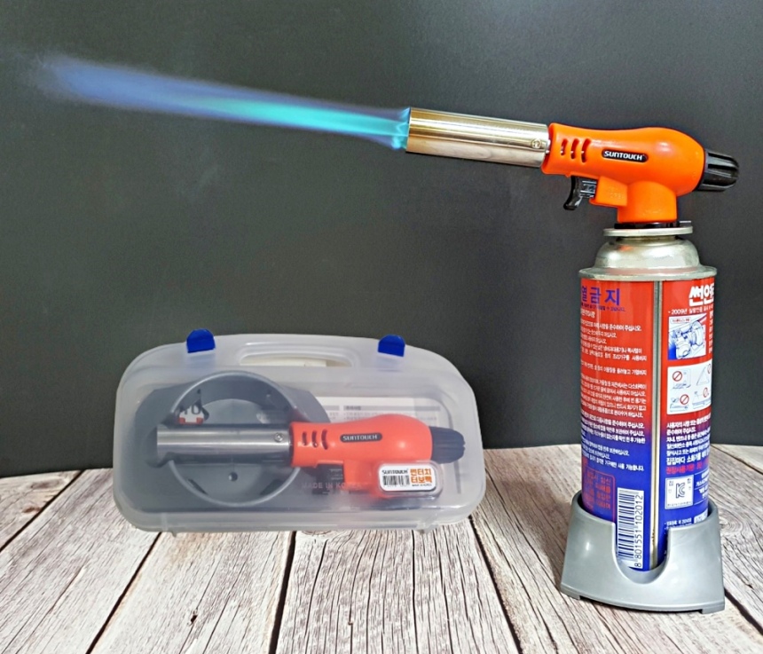 가정용 토치 캠핑 라이터 캠핑장비 점화기 썬터치 국내산 미니토치