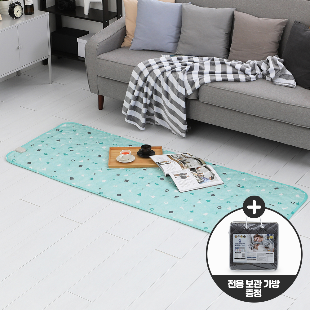 곰표한일 워셔블 전기요 온열매트 캠핑 보니민트 미니싱글