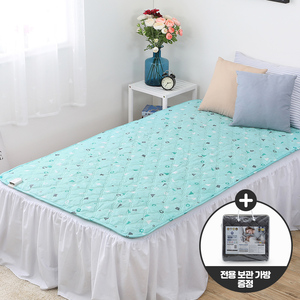 곰표한일 워셔블 전기요 온열매트 캠핑 보니민트 싱글