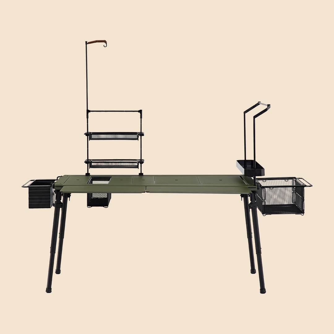 카고컨테이너 휴대용 조립식 캠핑 테이블 COMFORT IGT TABLE 샌드베이지 - 상세 이미지 2