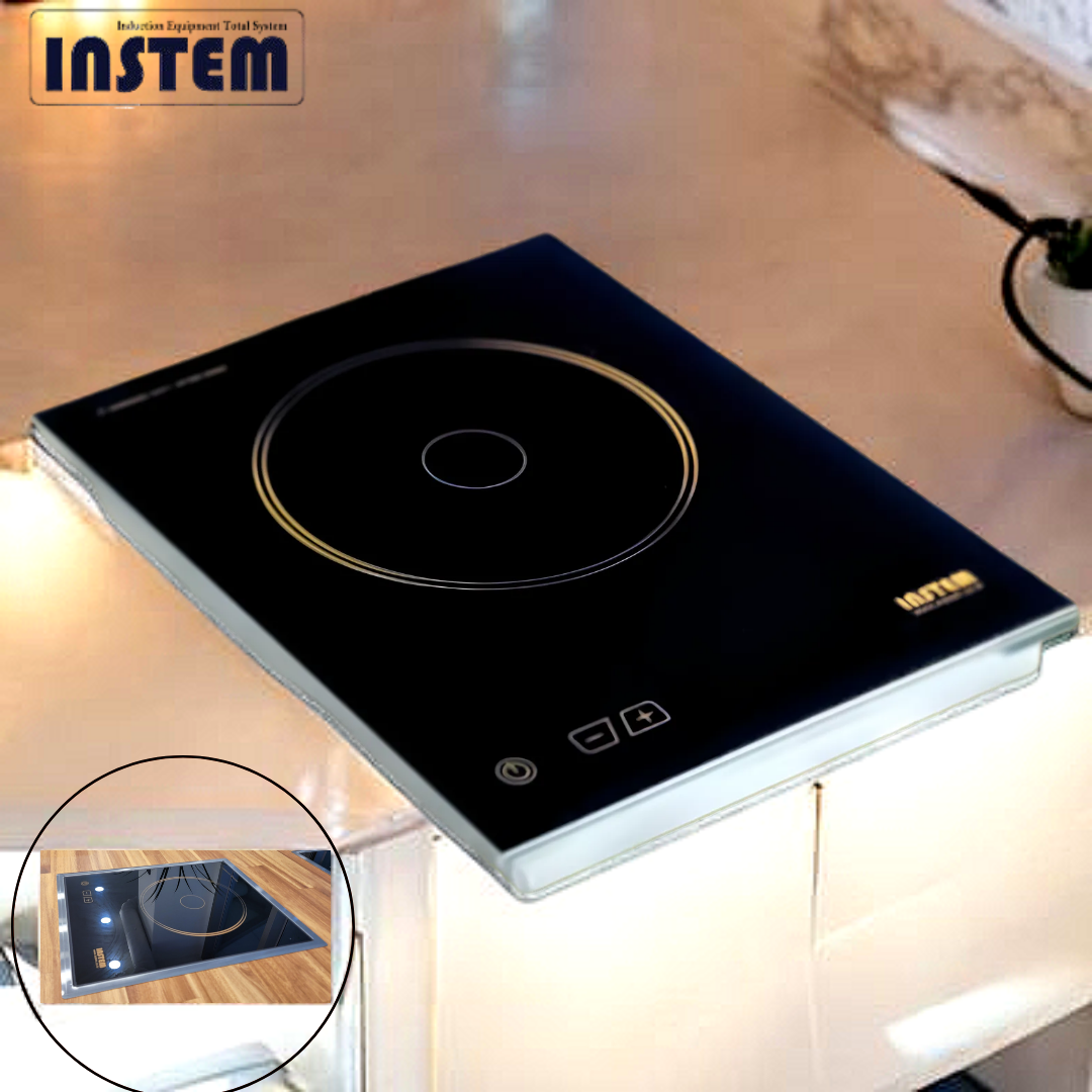 인스템 ISB018 업소용 인덕션 빌트인 1구 샤브 식탁용 매립형 전기레인지 테이블