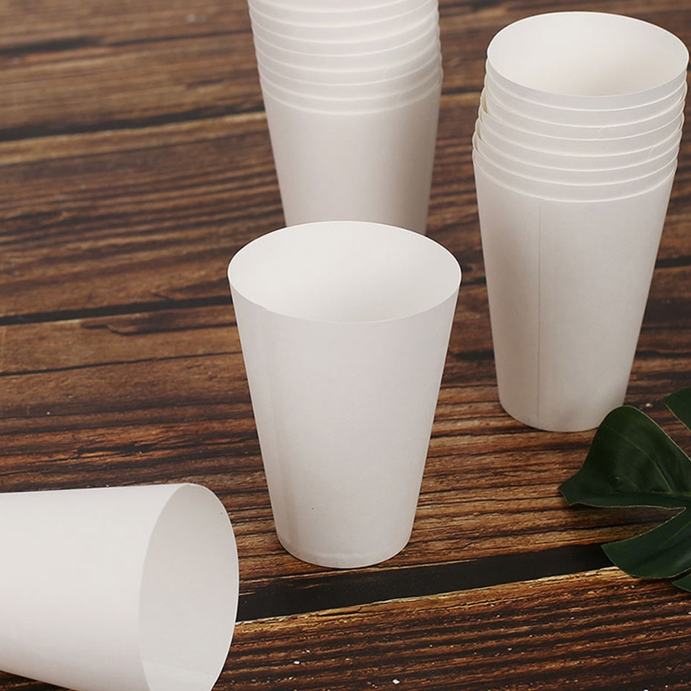 일회용 정수기컵 생수 세모금종이컵 친환경 무지 100개입