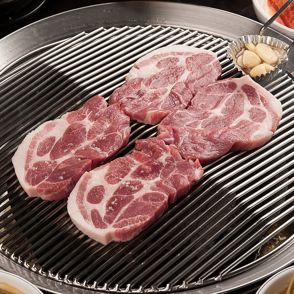 한돈 목살 숯불용 냉장, 500g, 4개 - 상세 이미지 2