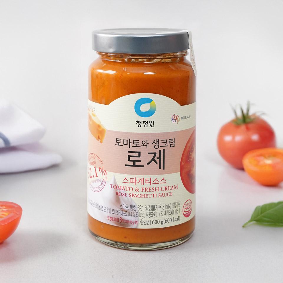 메가마트 대상 청정원 로제 스파게티소스 600g - 메인 이미지