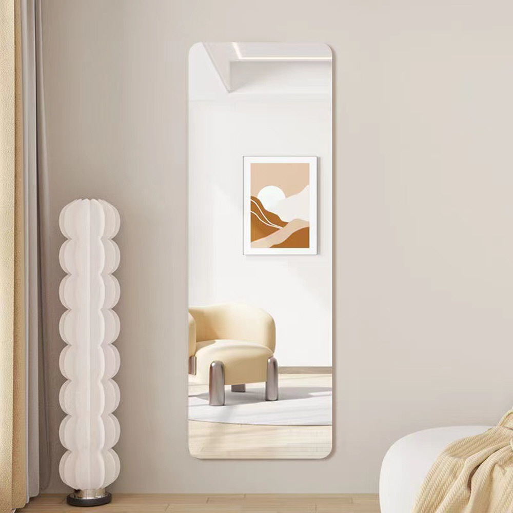 아크릴릭 붙이는 아크릴 거울 스퀘어 M 무타공 전신 화장대 거울