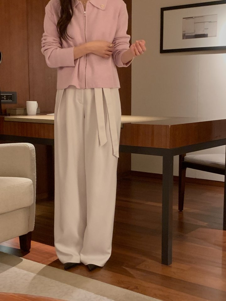 오스로 아워슬랙스 와이드팬츠 와이드슬랙스 여성바지 여자슬랙스 핀턱와이드팬츠 상세 이미지 3