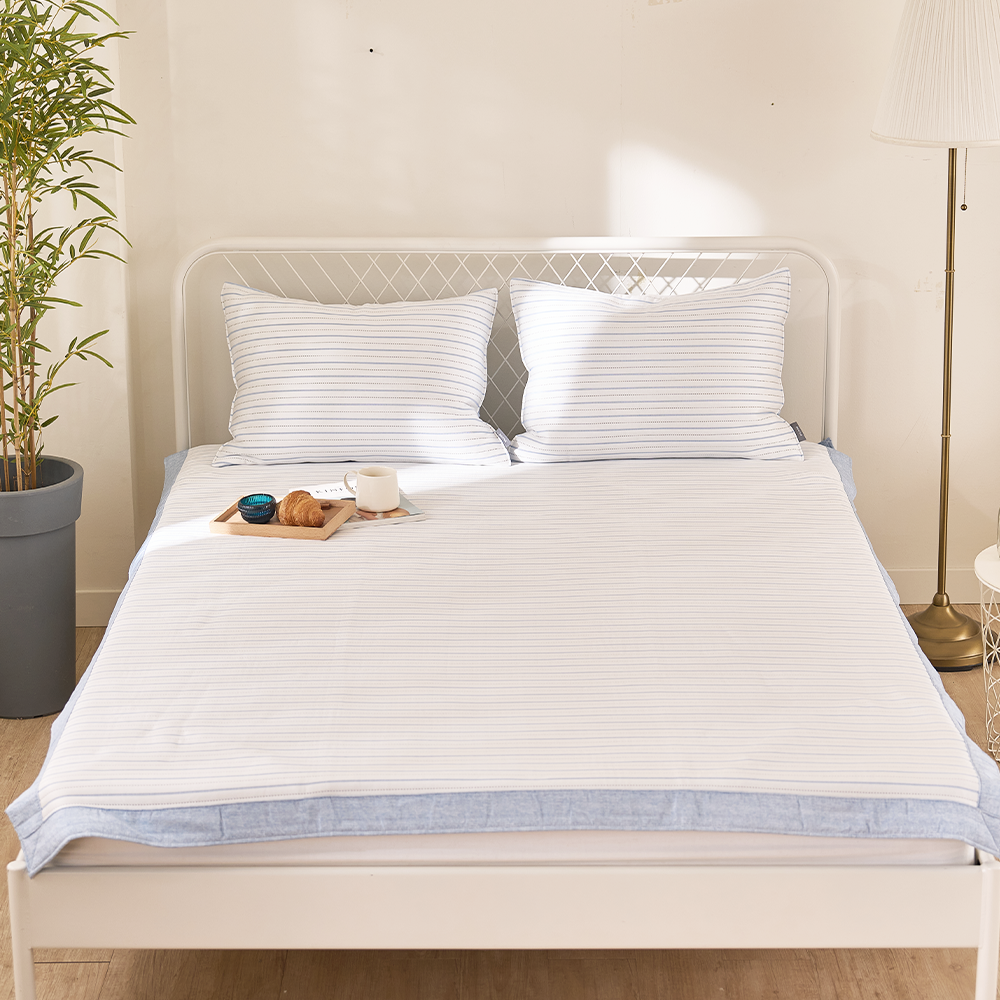 냉감패드 쿨링 듀라론 여름침대패드 고정밴드 라인 SS 패드