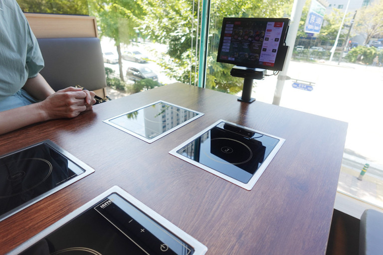 인스템 1구인덕션 ISB012 업소용 빌트인 매립형 샤브1인용 테이블 전기레인지 1.2KW