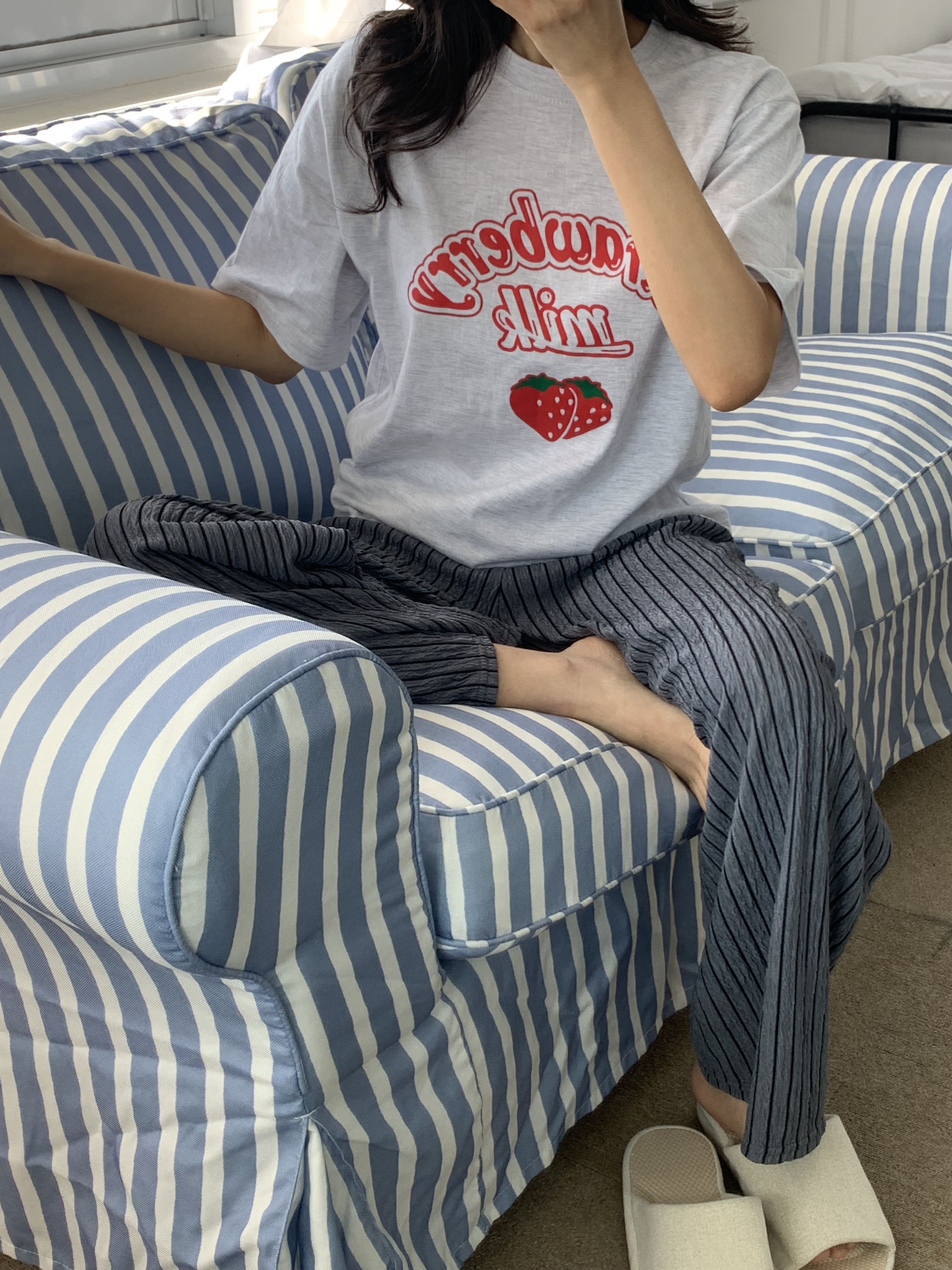 기숙사잠옷 파자마파티 잠옷바지 여성파자마 상세 이미지 44