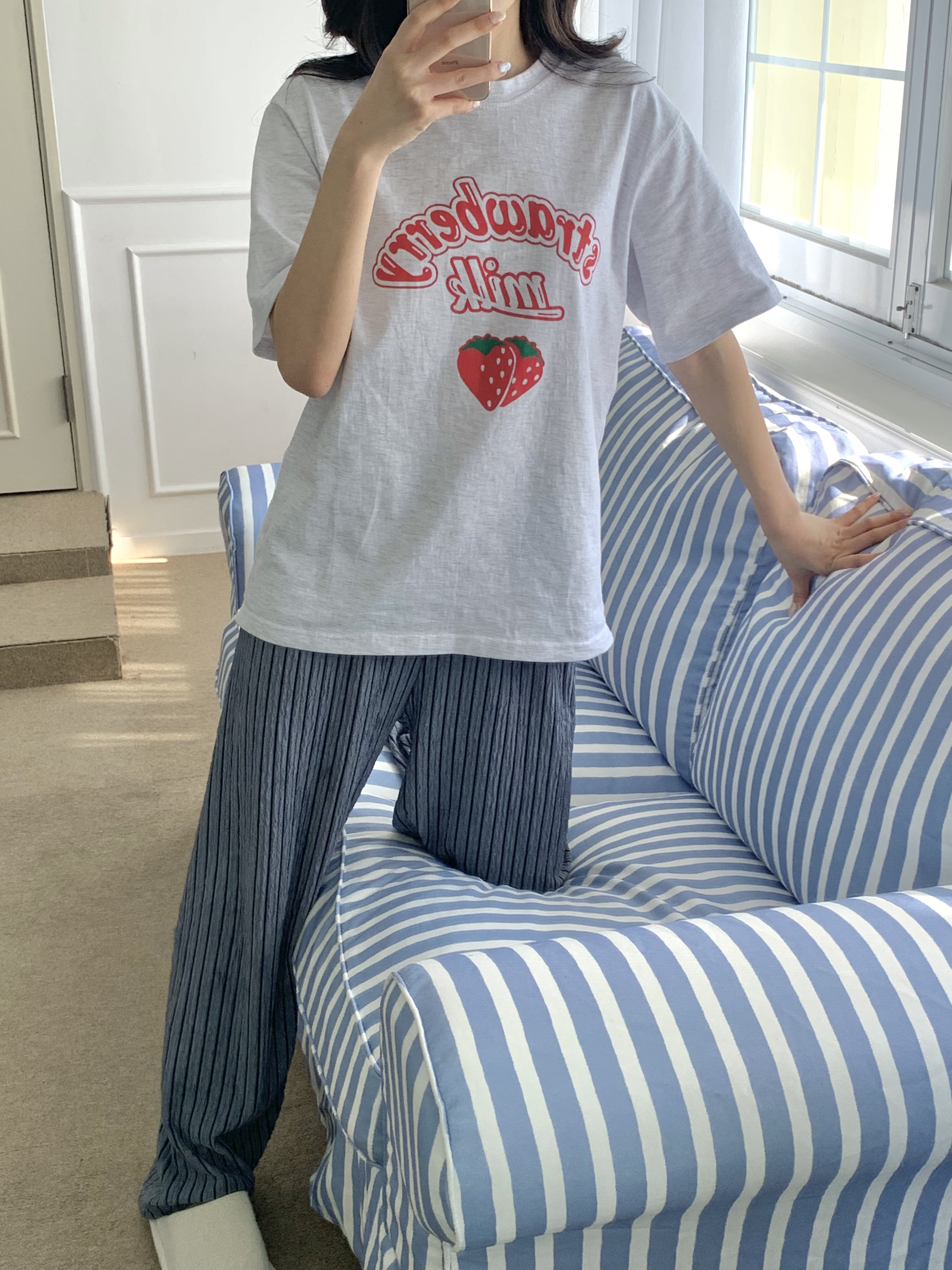 기숙사잠옷 파자마파티 잠옷바지 여성파자마 상세 이미지 40
