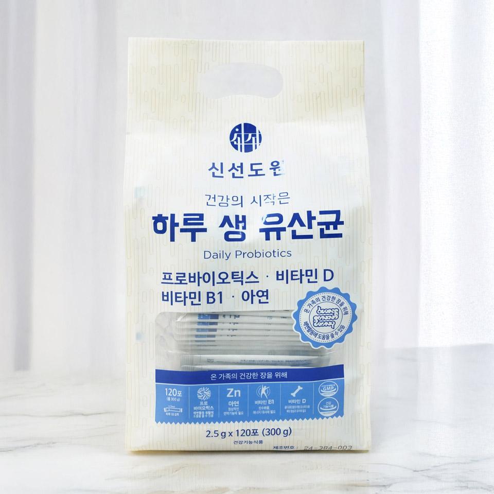 메가마트 신선도원 하루 생 유산균 2.5gx120포(120일분)