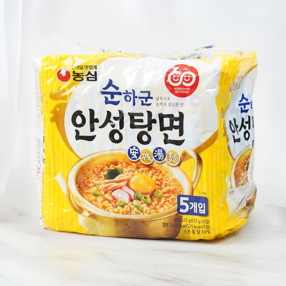 메가마트 농심 순하군 안성탕면(멀티팩) 125gx5 - 상세 이미지 2