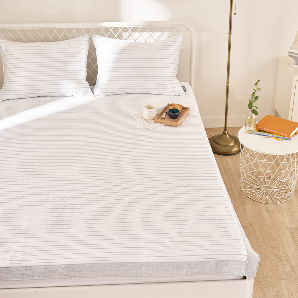 냉감패드 쿨링 듀라론 여름침대패드 고정밴드 라인 SS 패드