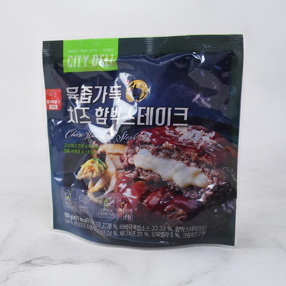 메가마트 시티델리 육즙가득 치즈함박스테이크 1입 150g - 상세 이미지 2
