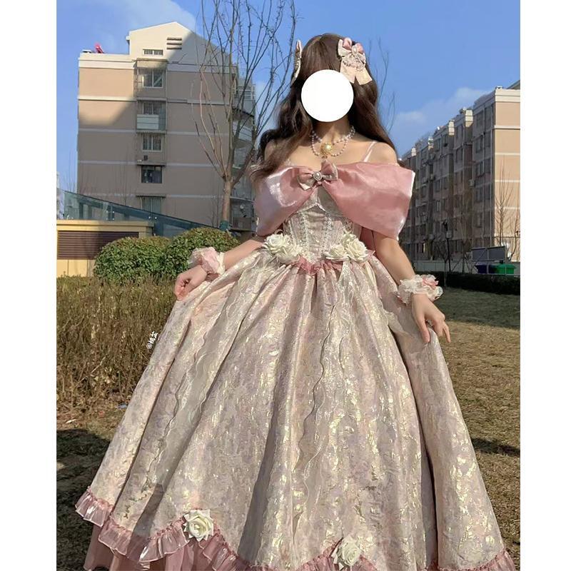 연주회 드레스 이브닝 브라이덜샤워 파티룩 블루 여성 화려한 슈퍼 요정 업 푹신 웨딩 촬영 - 상세 이미지 5