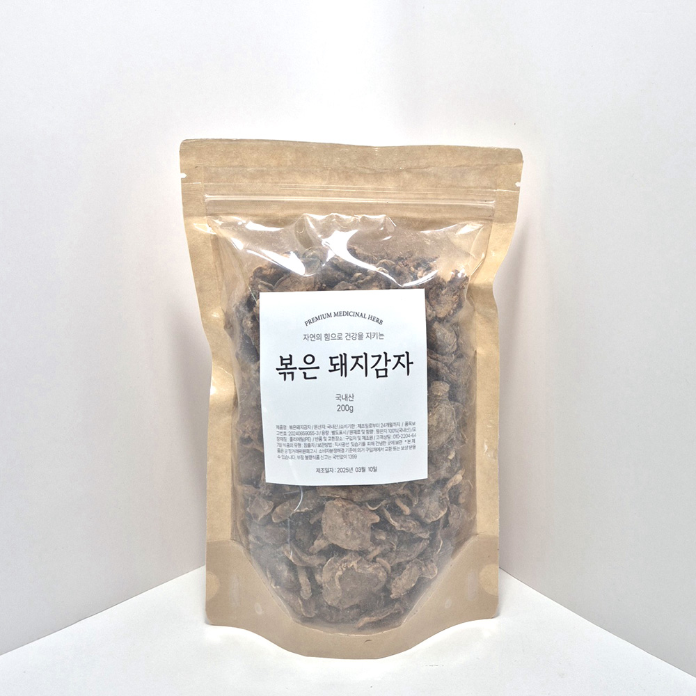 국산 볶은 돼지감자차 충남금산 뚱단지 말린 되지감자 차 효능 - 메인 이미지
