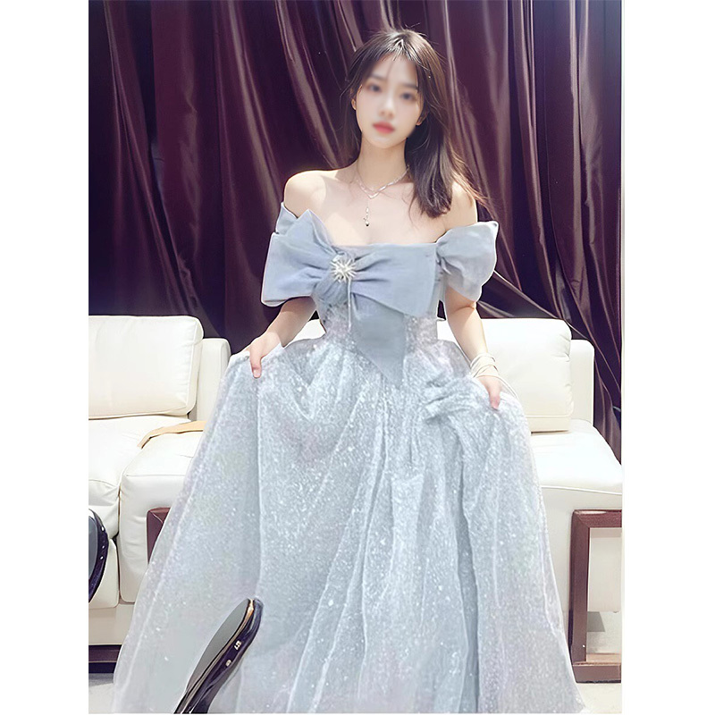 이브닝 드레스 연주회 브라이덜샤워 파티룩 도망자 공주 고품질 미술 시험 성인식 웨딩 촬영 - 상세 이미지 2