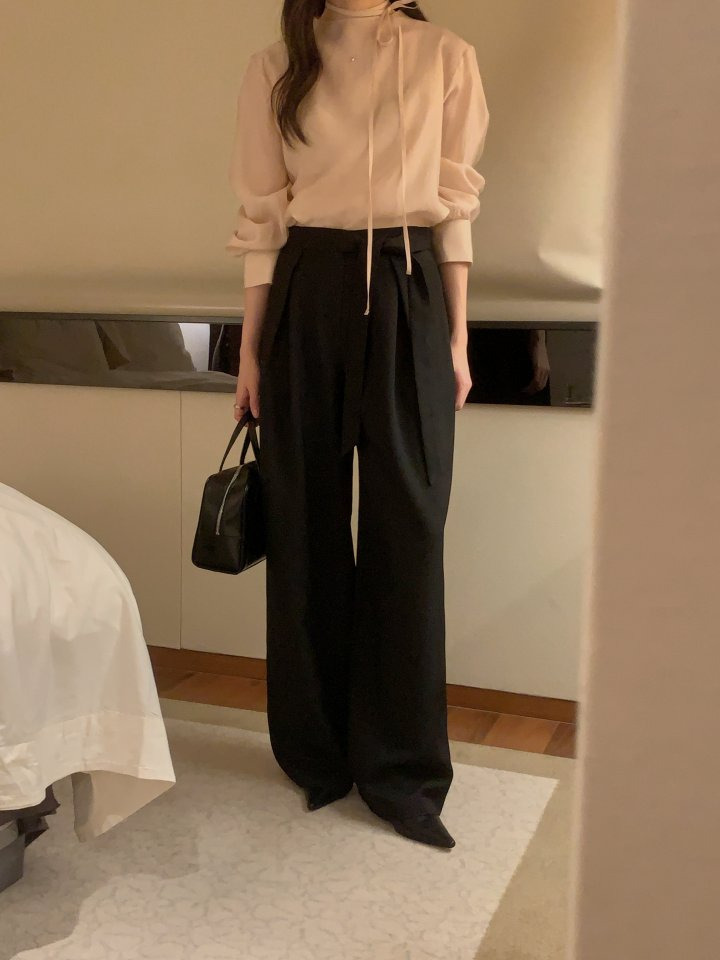 오스로 아워슬랙스 와이드팬츠 와이드슬랙스 여성바지 여자슬랙스 핀턱와이드팬츠 상세 이미지 29