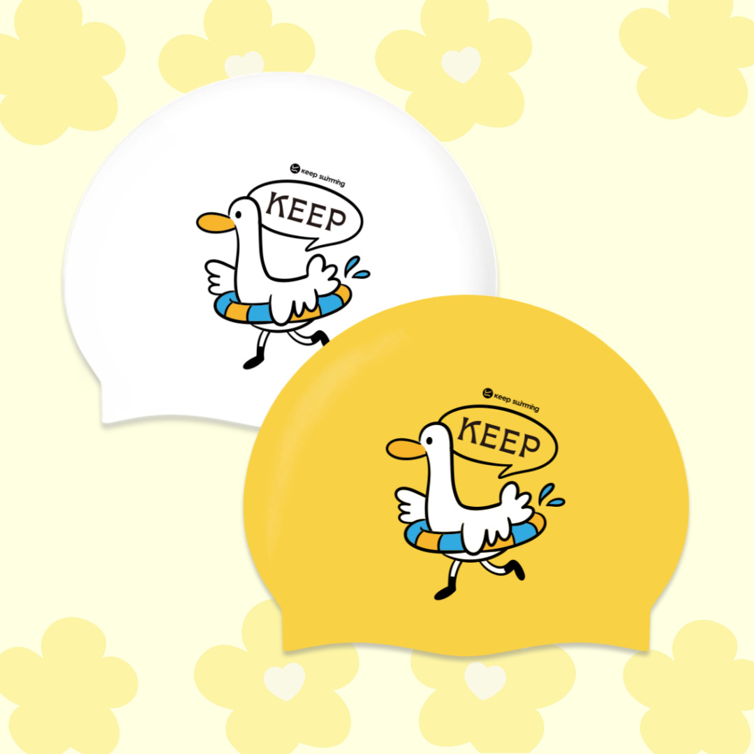 튜브덕 어린이수모 키즈 초등학생 수영모자 생존수영 오리수모 - 상품 이미지