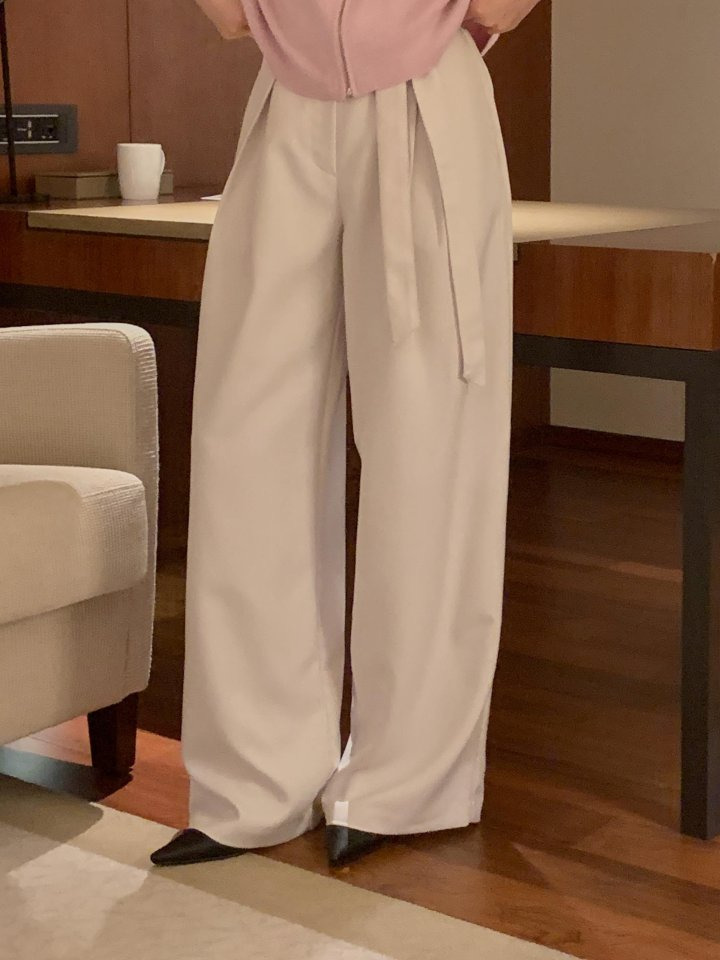 오스로 아워슬랙스 와이드팬츠 와이드슬랙스 여성바지 여자슬랙스 핀턱와이드팬츠 상세 이미지 11
