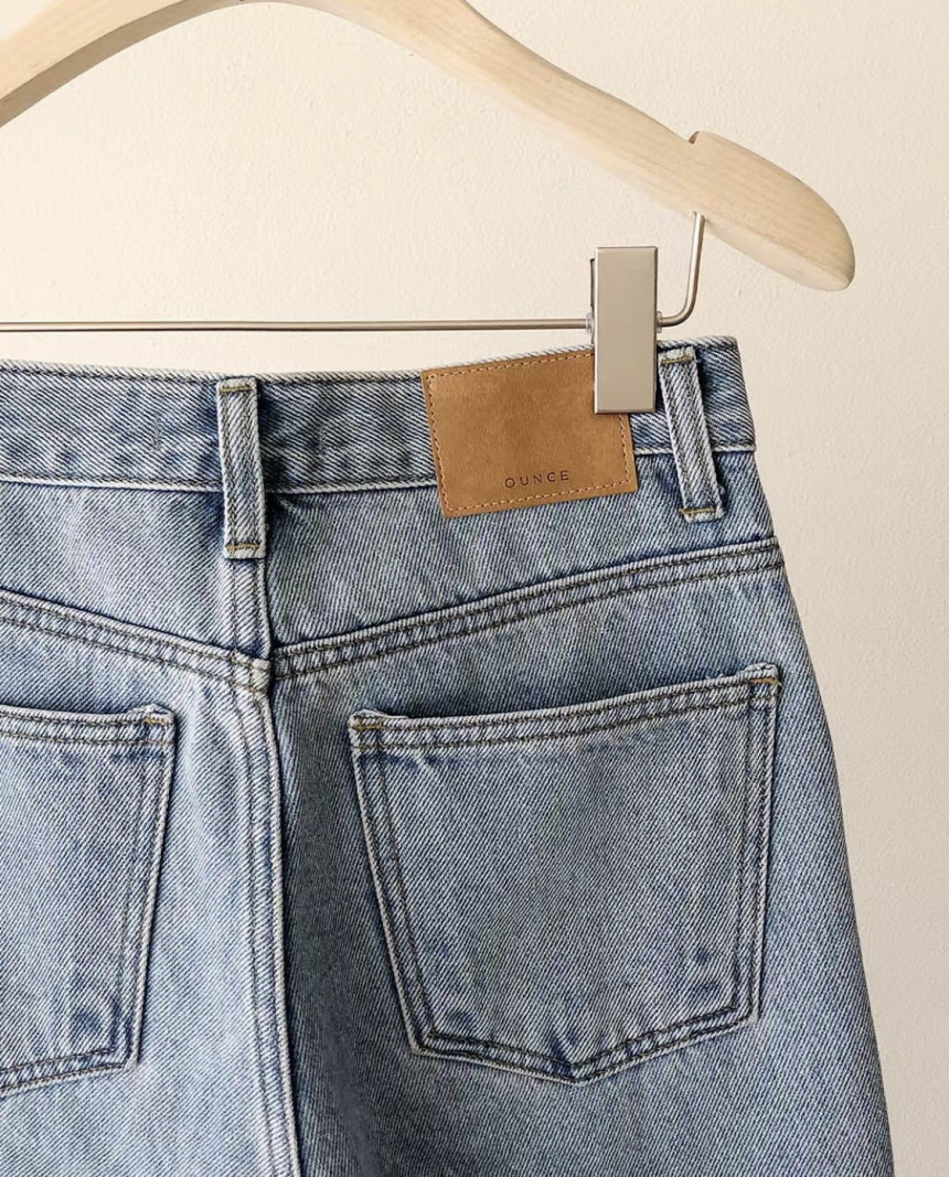 여자청바지 데님팬츠 세미와이드청바지 일자청바지 도브중청데님 상세 이미지 3