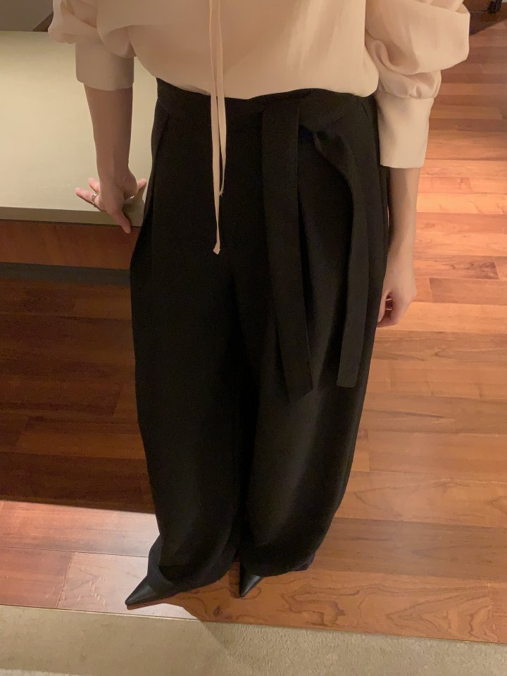 오스로 아워슬랙스 와이드팬츠 와이드슬랙스 여성바지 여자슬랙스 핀턱와이드팬츠 상세 이미지 32