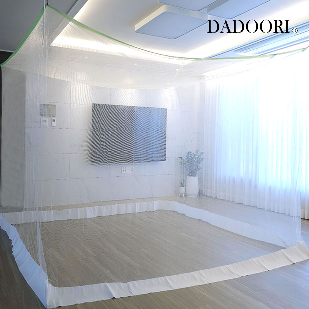 다두리 국산 사각 모기장 3-4인용 퀸 더블 침대용