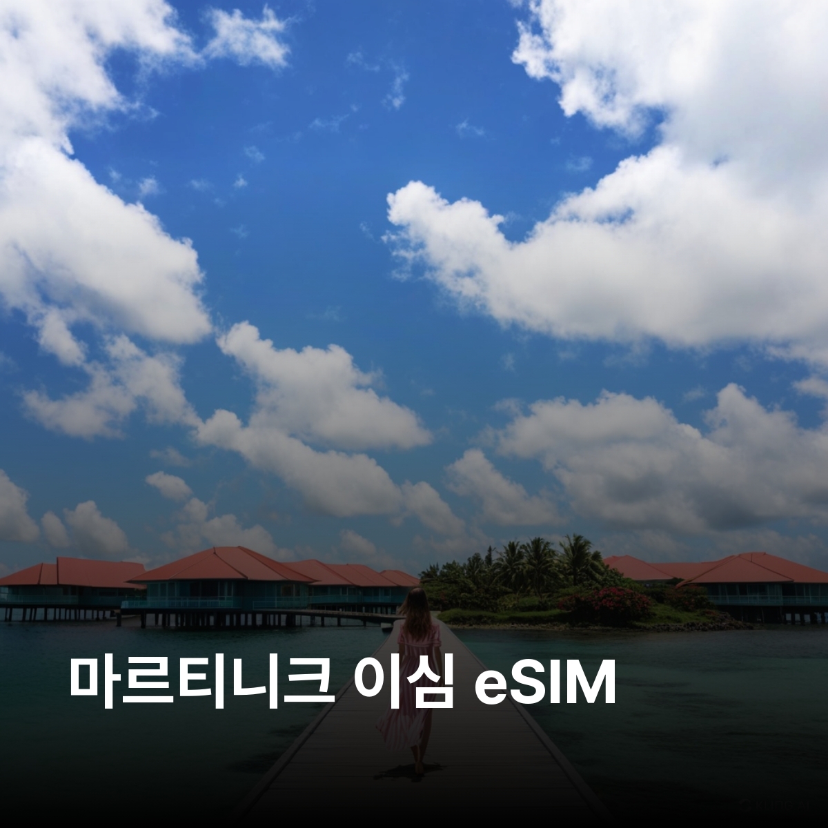 마르티니크 로컬망 이심 eSIM Digicel 포르드프랑스 생피에르 르프랑수아 펠레산 레살리네스 해변 조제프틴 동굴 발라타 정원 이심통 - 상품 이미지
