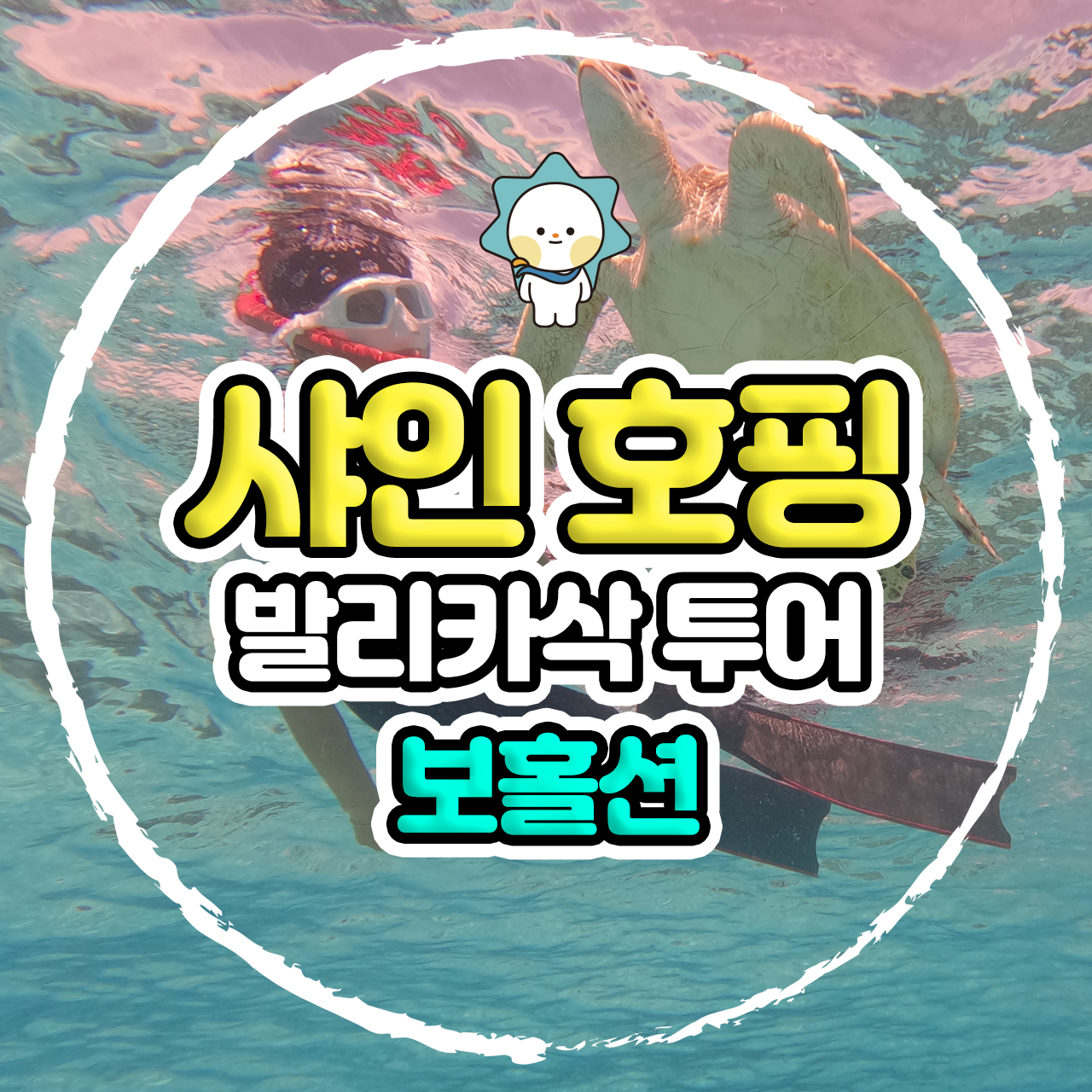 보홀 호핑투어 자유 여행 보홀션 샤인호핑 (거북이 와칭에 진심 투어!) - 상품 이미지