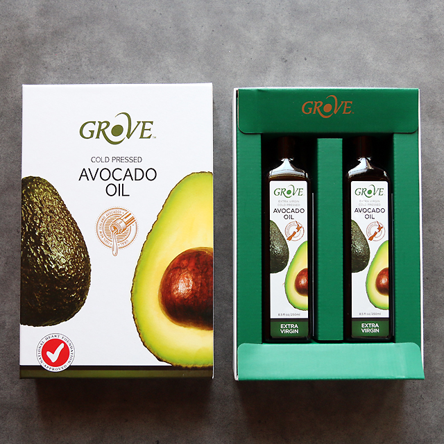 그로브 냉압착 아보카도오일 250ml x 2병구성 선물세트 뉴질랜드산 엑스트라버진 비정제 - 상품 이미지