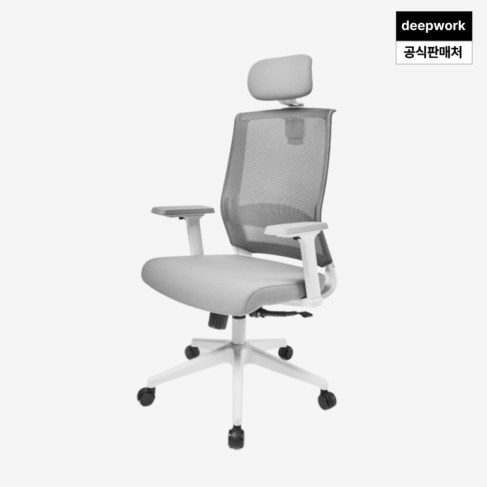 딥워크 컴퓨터의자 사무실 사무용 게이밍 의자 메쉬 책상 서울대 인생 고밀도 기본형 올블랙