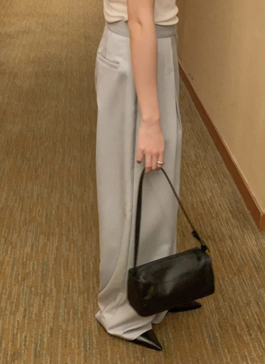 오스로 아워슬랙스 와이드팬츠 와이드슬랙스 여성바지 여자슬랙스 핀턱와이드팬츠 상세 이미지 22