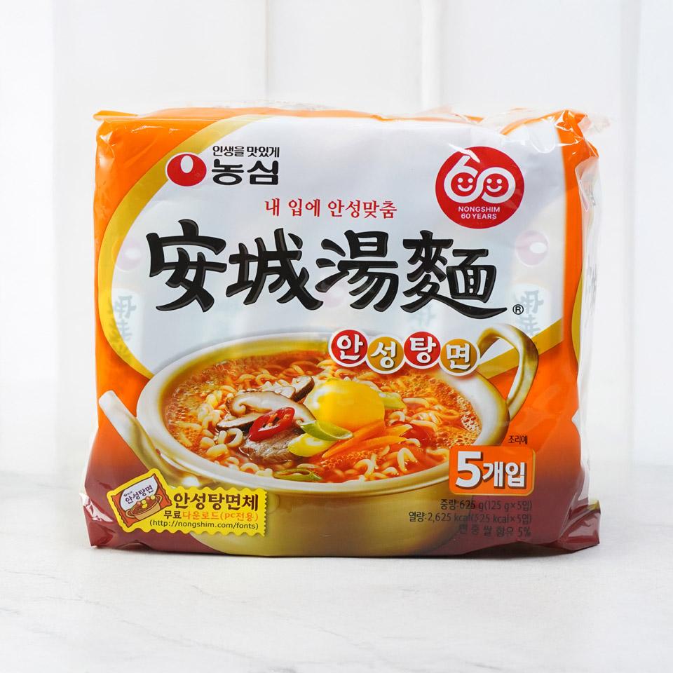 메가마트 농심 안성탕면 라면 125gx5개 - 상품 이미지