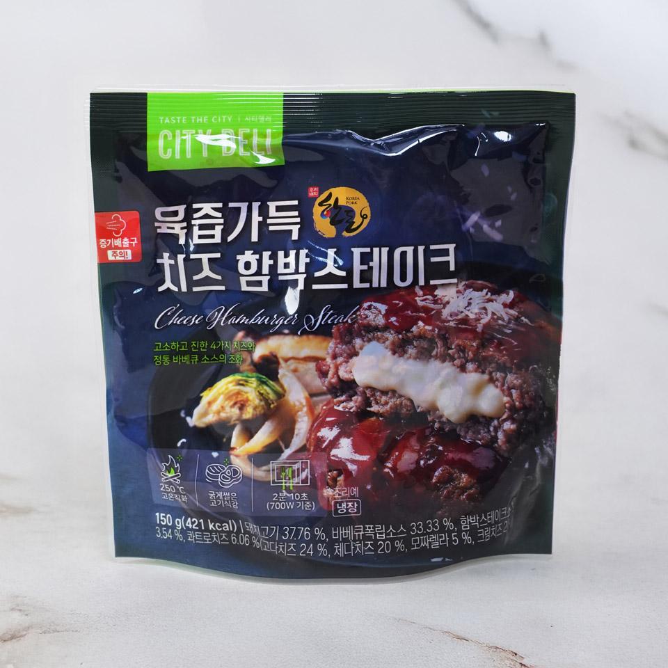 메가마트 시티델리 육즙가득 치즈함박스테이크 1입 150g