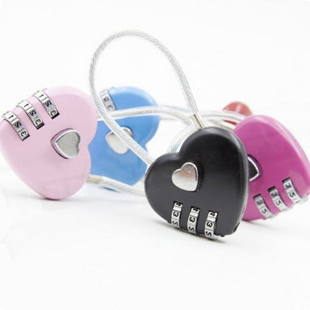 번호자물쇠 트렁크 비밀번호 하트 귀여운 여행가방 번호키