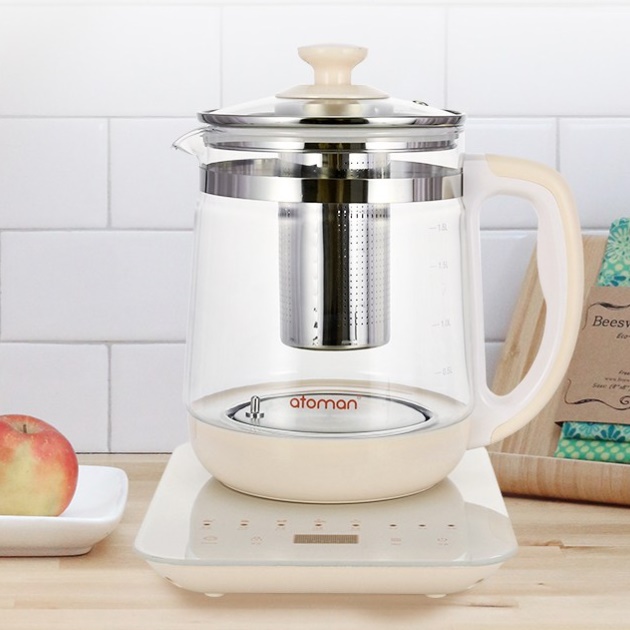 전기티팟 유리 차탕기 물끓이는포트 전기포트기