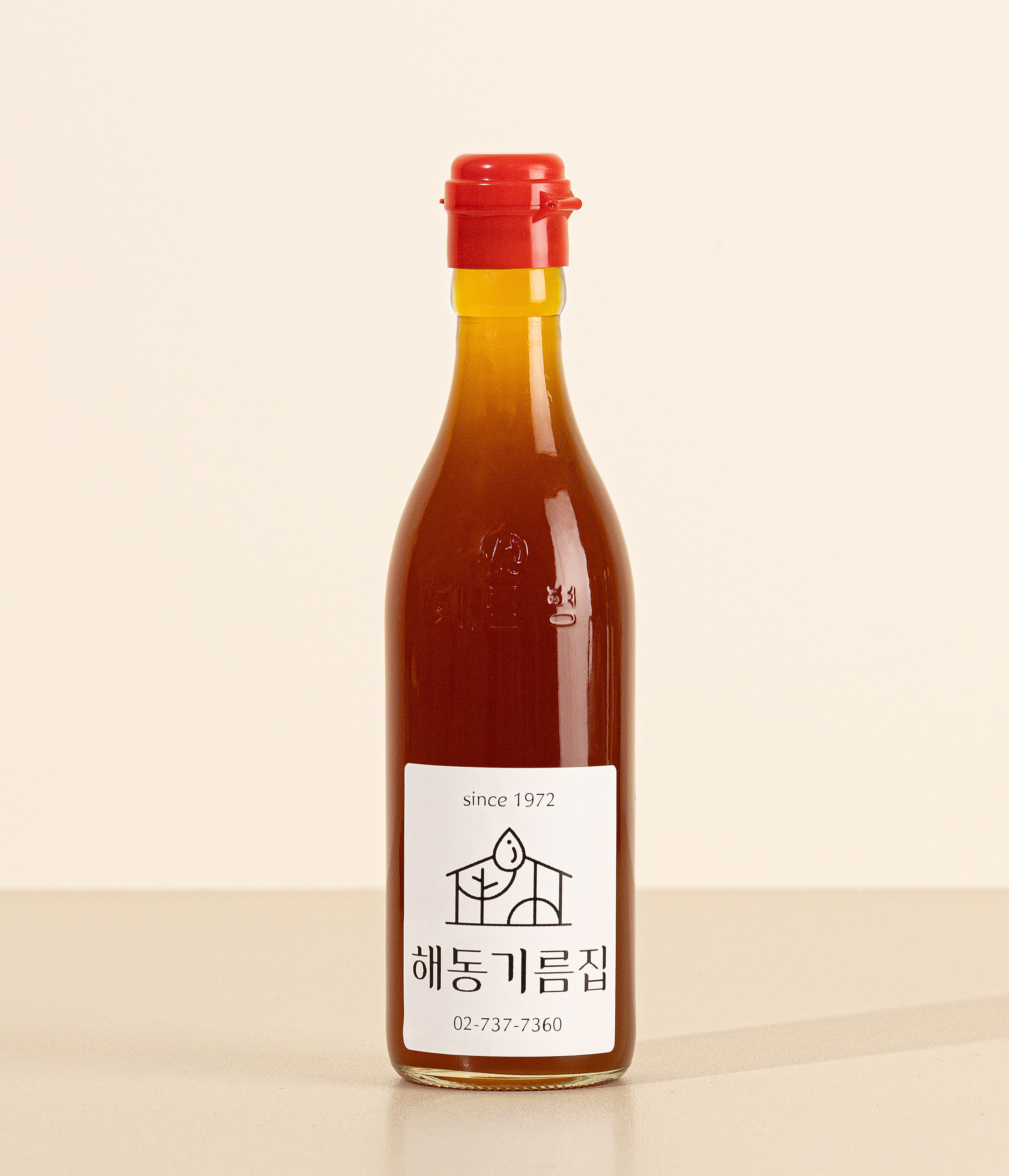 [since 1972 해동기름집] 저온압착 방앗간 깨끗한 통참깨 100% 참기름 350ml