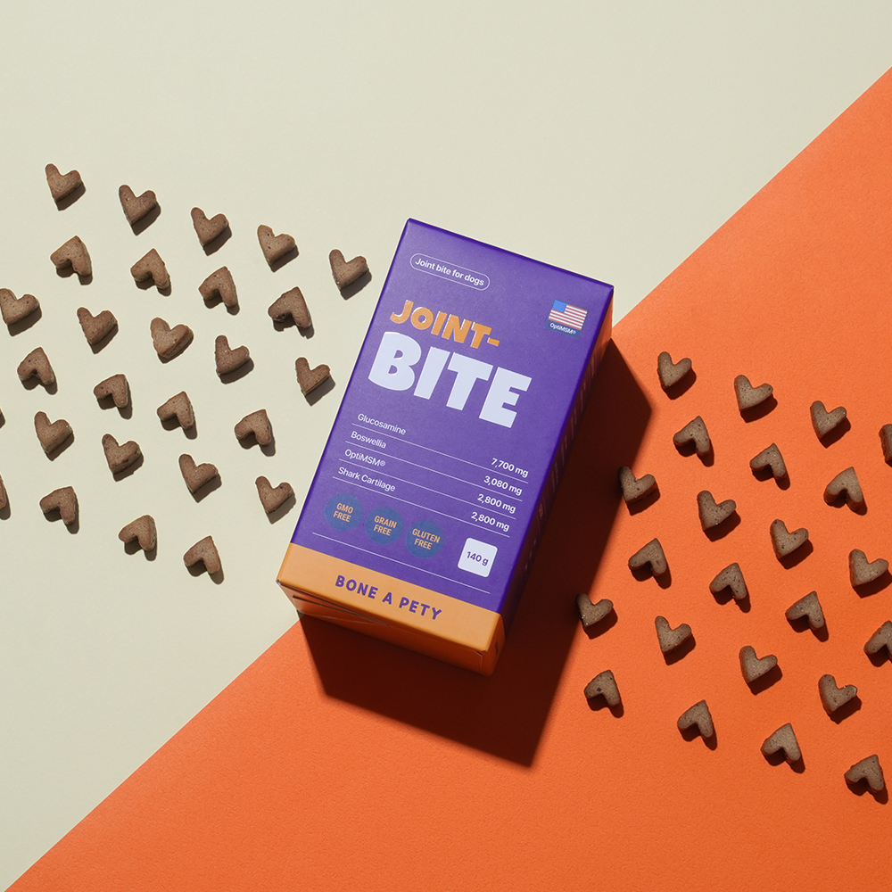 본아페티 초고함량 강아지 관절 영양제 슬개골 근육 관리용 조인트바이트 140g, 1개
