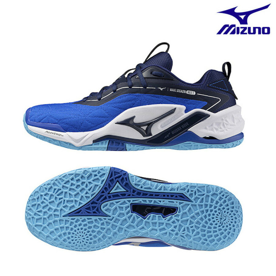 미즈노 MIZUNO 웨이브 스텔스 네오 2 인도어화 남성 핸드볼화 X1GA240001 - 상품 이미지