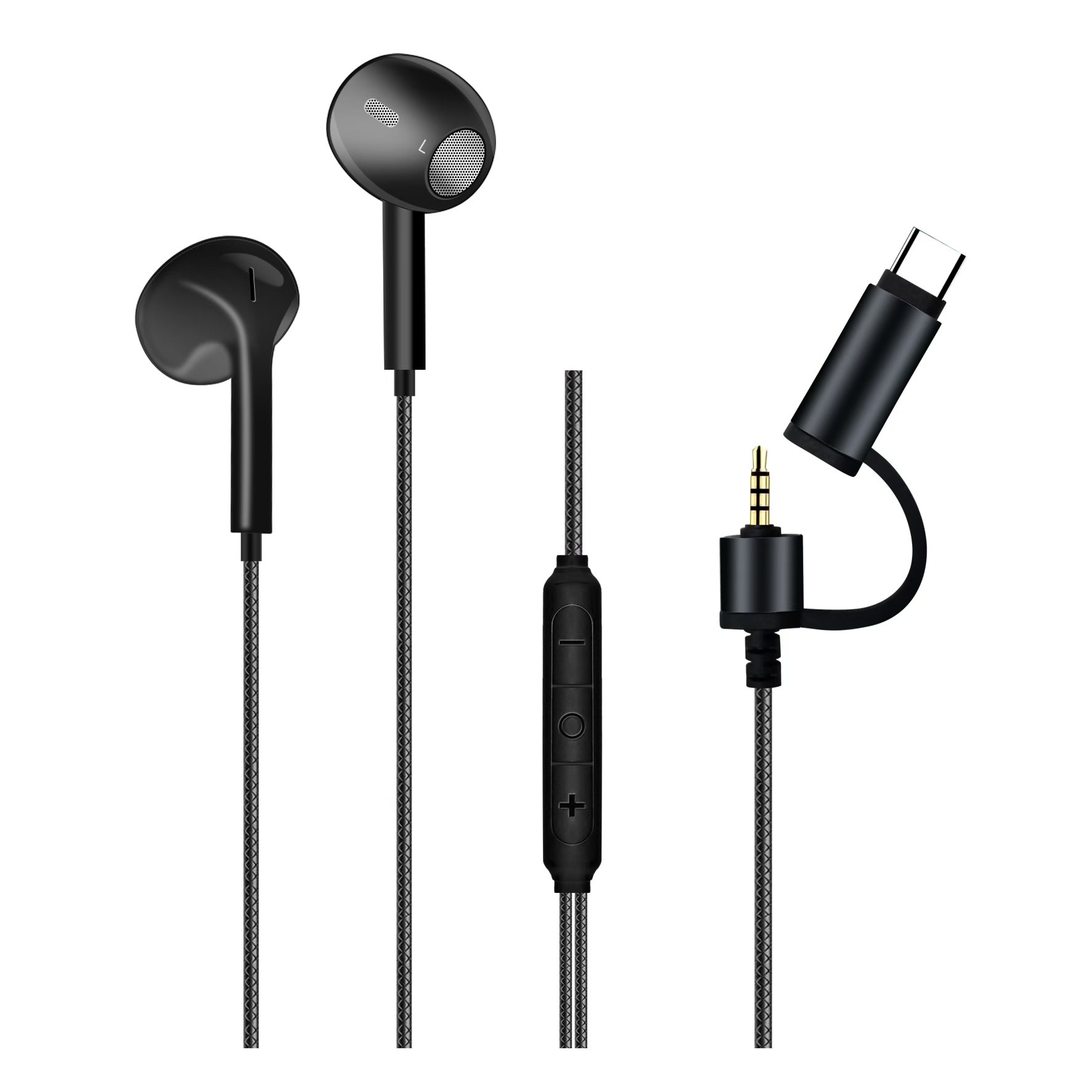 C타입 이어폰 유선 아이폰 줄이어폰 3.5mm 2in1 동시연결 오픈형 아이패드 갤럭시