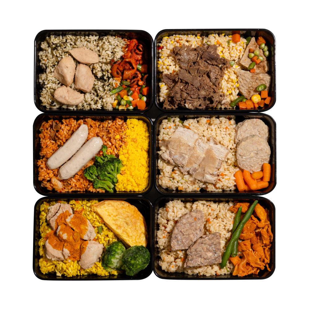 고기많은 냉동 도시락 양많은 직장인 정기배송 단백질 벌크업 헬스 단백식사시즌1 6종 6팩